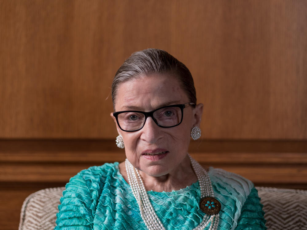 Supreme Court Justice Ruth Bader Ginsburg in the justice's chambers in Washington, D.C., in 2016.