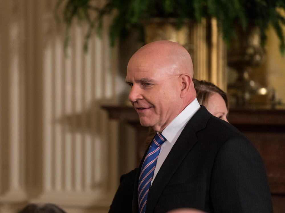 H.R. McMaster, then U.S. national security adviser, attends a joint press conference of President Trump and Baltic heads of state at the White House in April 2018.