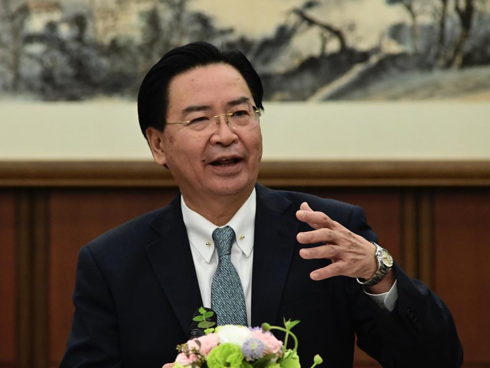 Taiwan's Foreign Minister Joseph Wu, shown at a news conference last November, says he sees the possibility of closer relations with the U.S.