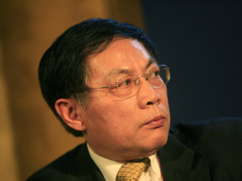 Ren Zhiqiang seen at a business conference in Beijing in 2008. Ren was sentenced to 18 years in prison Tuesday for corruption following his public criticism of Chinese President Xi Jinping and the Chinese Communist Party.