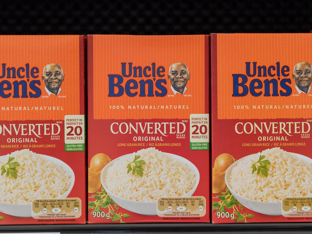 Boxes of Uncle Ben Converted Rice on a store shelf. Mars, Incorporated announced on Wednesday that it is changing the name of the brand to Ben's Original.