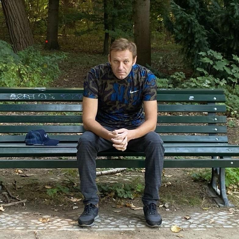 A photo of Alexei Navalny posted on his Instagram account. Navalny wrote that it was taken Wednesday, the day after he was discharged from a Berlin hospital following more than a month of treatment for poisoning.