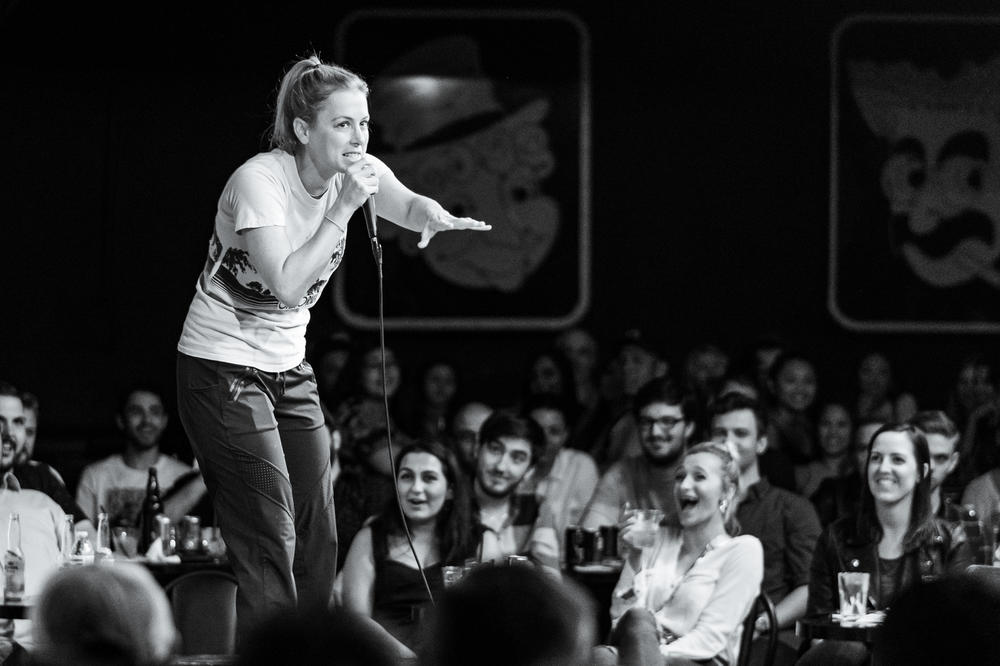 Iliza Shlesinger in <em>The Comedy Store,</em> out<em> </em>on Showtime on Oct. 4.