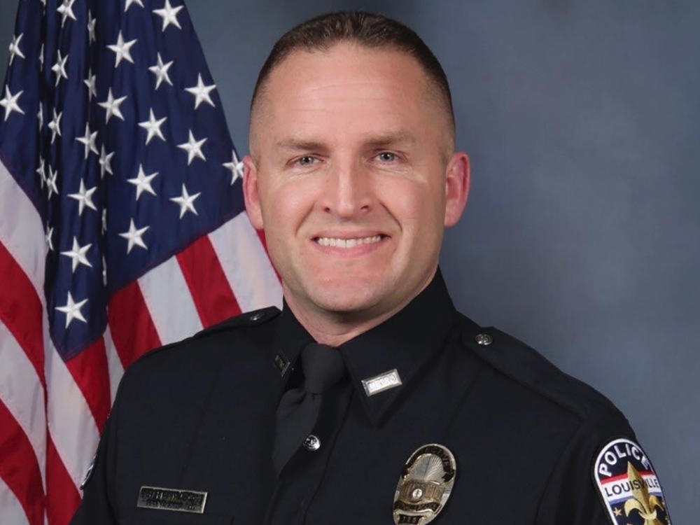 A Kentucky grand jury on Wednesday indicted former Louisville Police Department detective Brett Hanksion for shooting into neighboring apartments. On Monday he pleaded not guilty.
