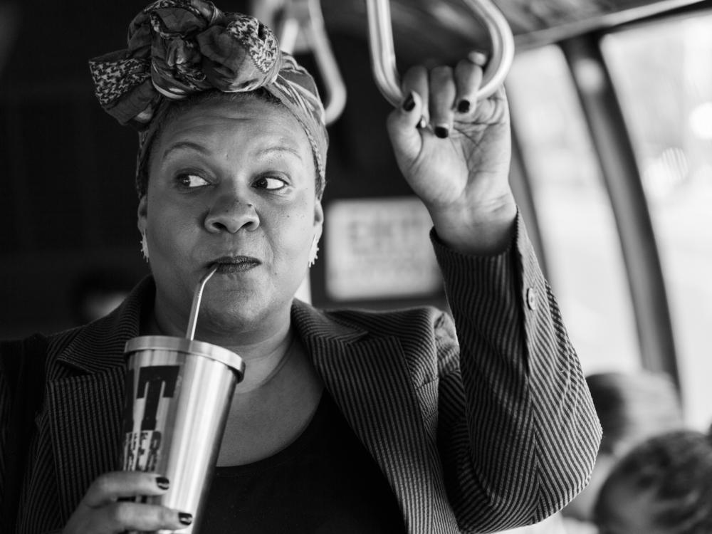 Filmmaker Radha Blank stars as a fictionalized version of herself in <em>The Forty-Year-Old Version</em>. The film, which began as a Web series, was inspired by Blank's own experience as a playwright and rapper in Harlem.
