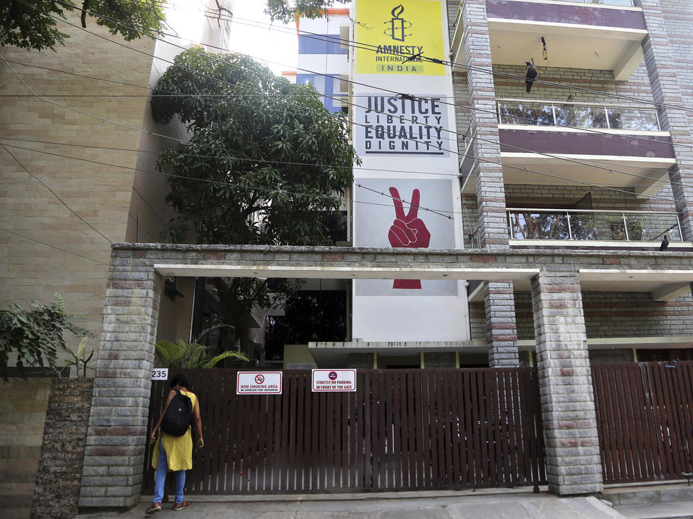 The rights group, whose Bengaluru office is shown here in 2018, said Tuesday that it will halt its work in India.