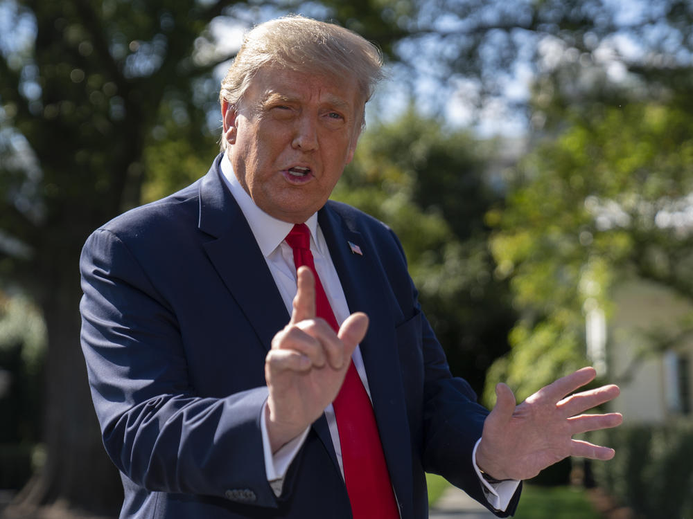 President Trump answers questions about his remarks in Tuesday's presidential debate about white supremacist groups after many congressional Republicans suggested he needed to be clearer denouncing the movement.