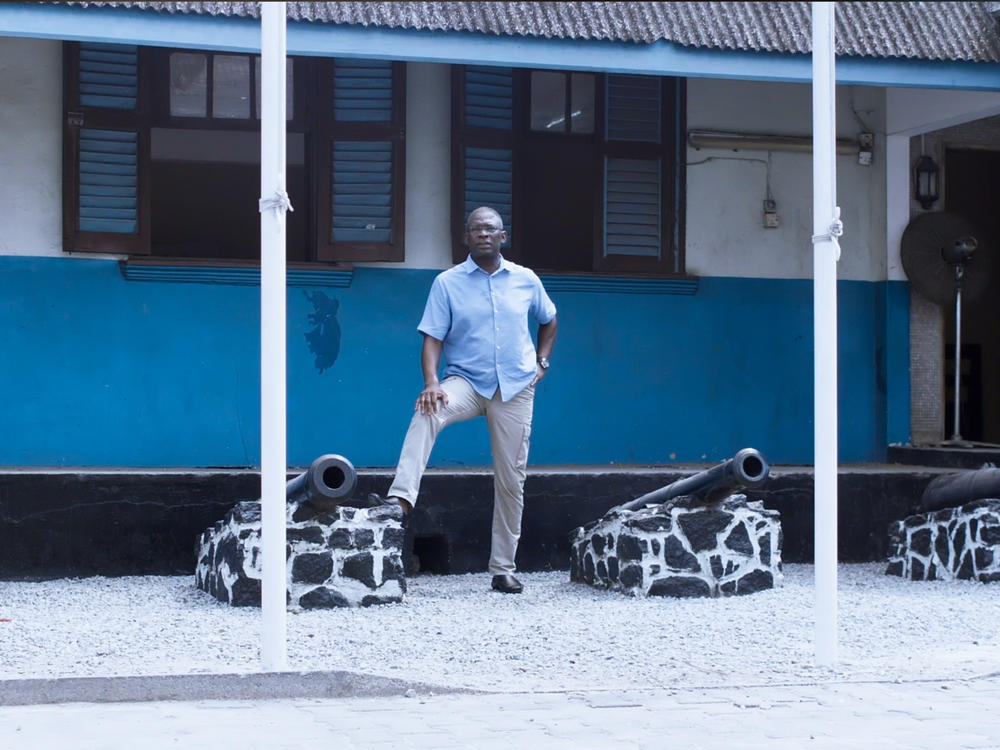 Olasupo Shashore, an author and historian and former attorney general in Lagos State, produced and narrated the new Netflix documentary series <em>Journey of an African Colony: The Making of Nigeria.</em> He's shown above in Lagos, Nigeria.