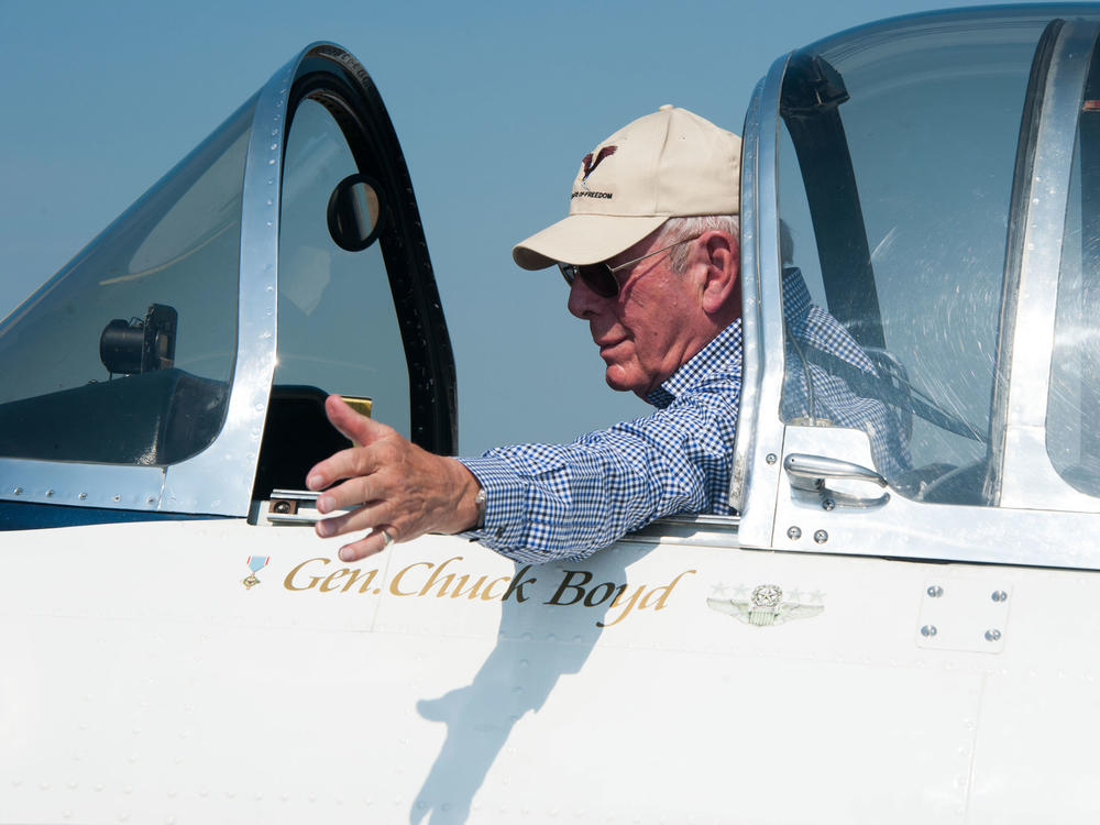 Retired Gen. Chuck Boyd at Maxwell Air Force Base in Montgomery, Ala., in 2016.