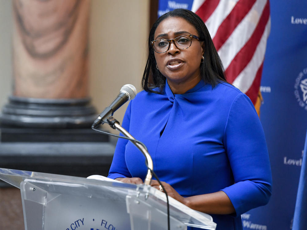 Rochester Mayor Lovely Warren, shown here at a press conference last month, has been accused of campaign finance violations.