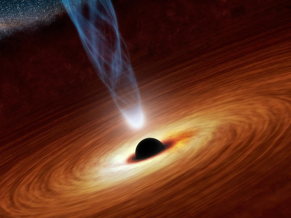 The 2020 Nobel Prize in physics was awarded to three scientists for their work on black holes. This artist's concept illustrates a supermassive black hole with millions to billions times the mass of Earth's sun.