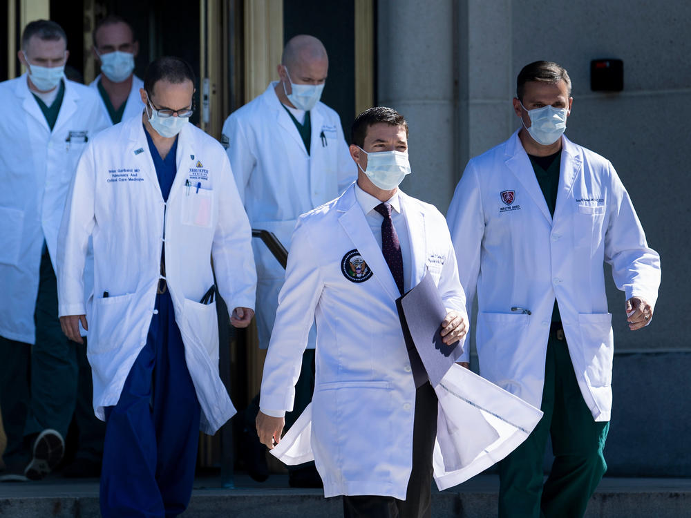 President Trump's team of medical specialists overseeing his care at Walter Reed National Military Medical center. He will still have access to round-the-clock care from the White House medical staff.