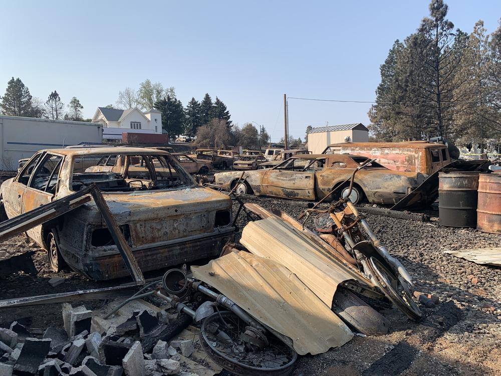 Most of the buildings and homes in Malden, Wash., were destroyed in the Labor Day wildfire.