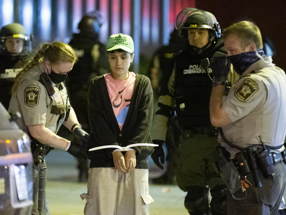 Minneapolis police announced more than 50 arrests were made Wednesday night during protests.