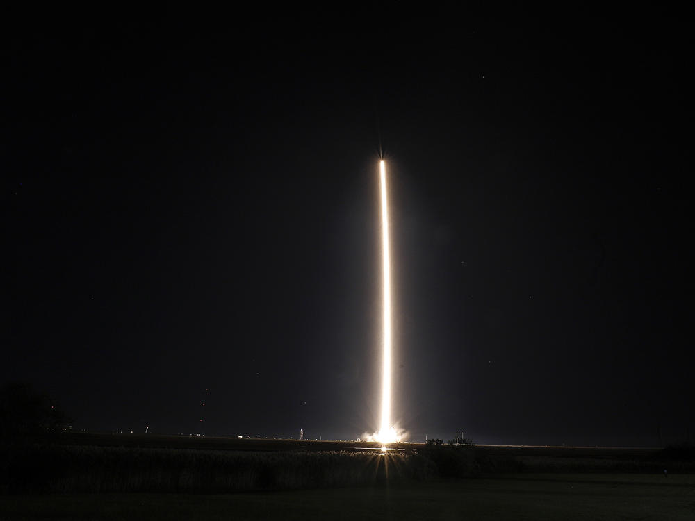 Northrup Grumman's Antares rocket lifts off from the NASA Wallops test flight facility in Virginia on Oct. 2. The rocket was scheduled to deliver supplies to the International Space Station.