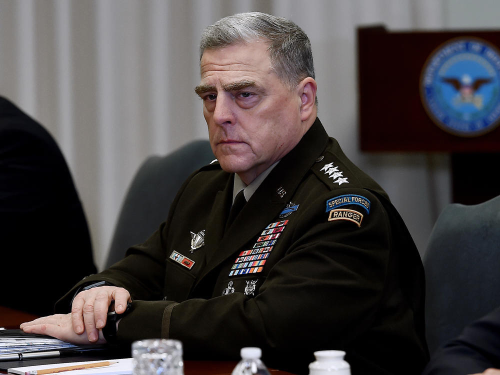 The chairman of the Joint Chiefs of Staff, Gen. Mark Milley, talked with NPR's Steve Inskeep about the potential for a disputed election.