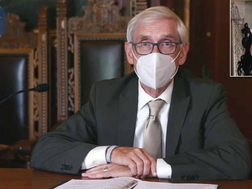 A Wisconsin judge upheld Gov. Tony Evers' order mandating that face coverings be worn in enclosed spaces statewide, save for a few exceptions. A conservative legal group challenged the measure, arguing that Evers overstepped his authority in issuing successive emergency orders.