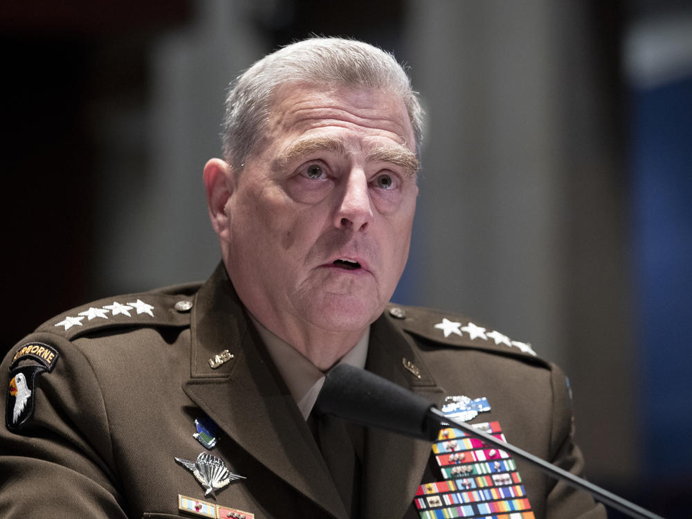 Chairman of the Joint Chiefs of Staff Gen. Mark Milley testifies during a House Armed Services Committee hearing on Capitol Hill in June.