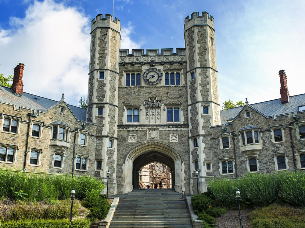 Blair Hall on the campus of Princeton University. The university has agreed to pay nearly $1 million in back pay to female full professors, but did not admit liability in the Labor Department's investigation.