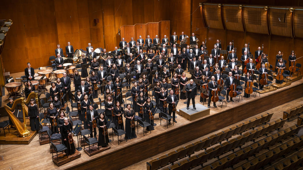 The New York Philharmonic and its music director, Jaap van Zweden.