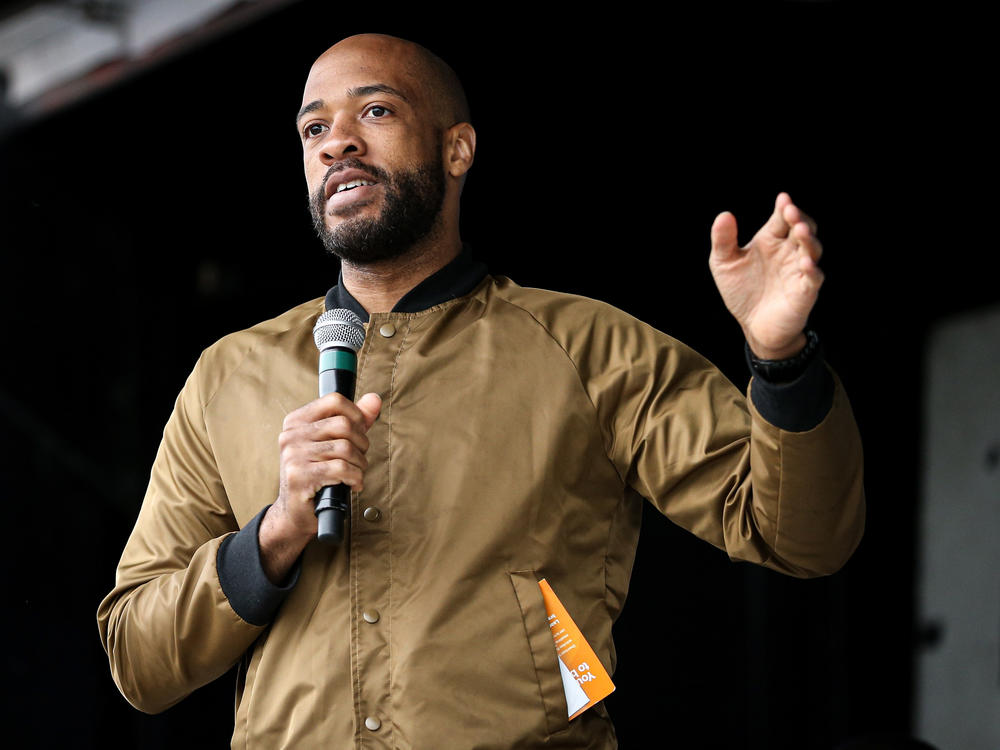 Wisconsin Lt. Gov.  Mandela Barnes (seen here in June 2019) says the state is setting up alternate care facilities in case hospitals are overrun as coronavirus cases spike.