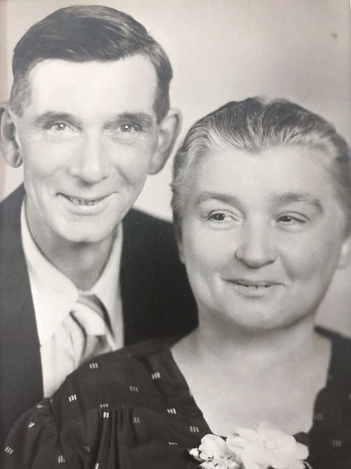 Blanche Reeves and her husband, Ralph Reeves, pictured in 1944.