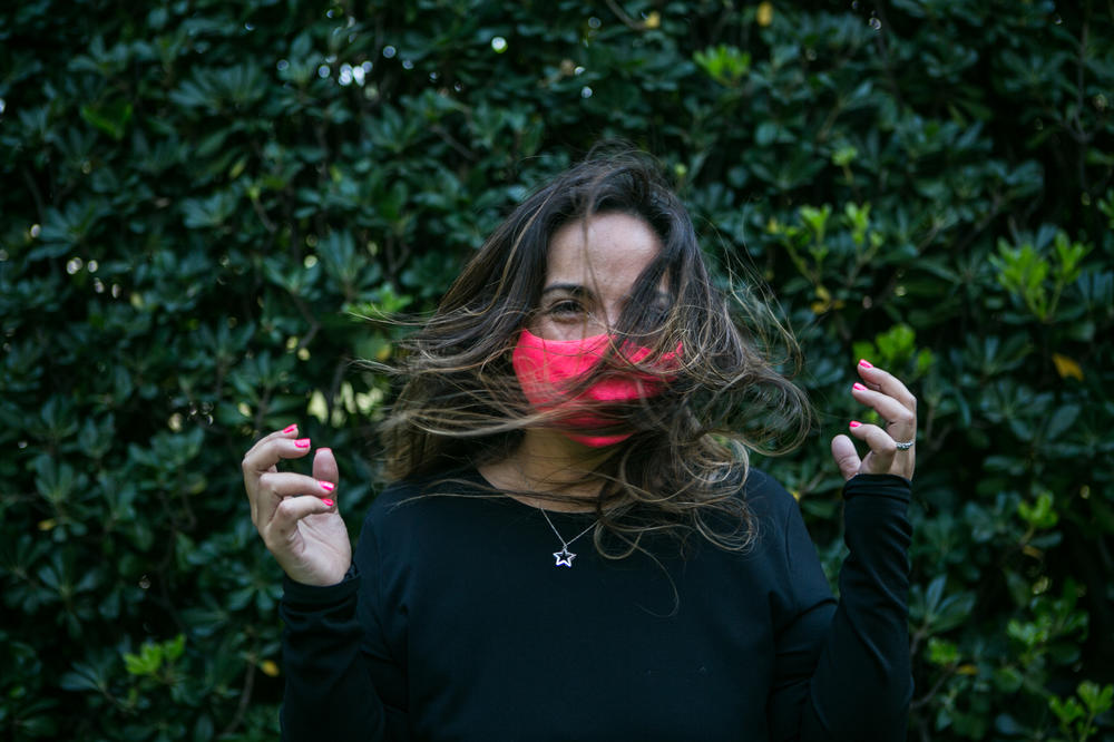 Eva Vale, a visual artist, outside her home in Mexico City.