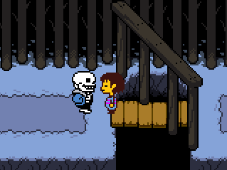 Fan favorite Sans the Skeleton pops up to tell you about all the terrible things you've done.