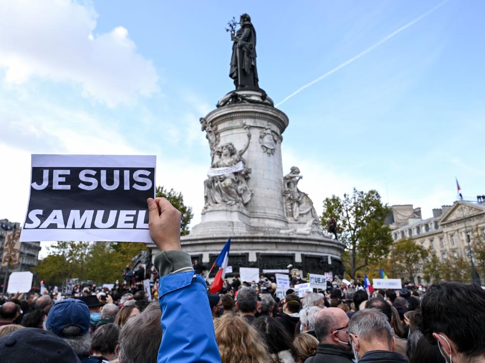 Demonstrators like the one shown here carried 
