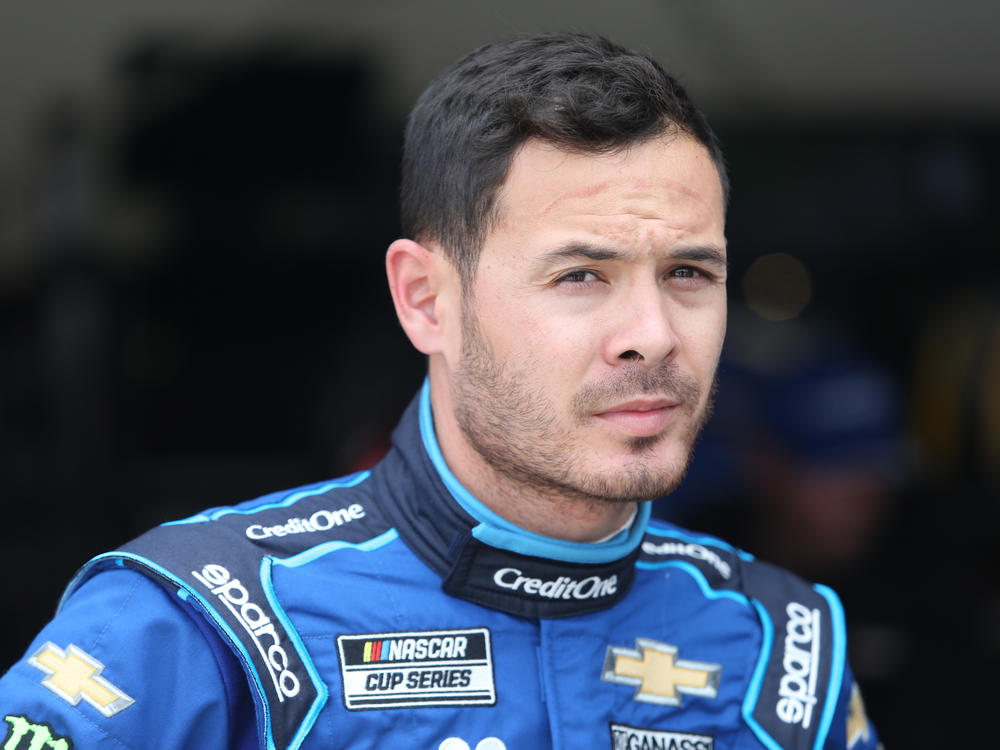 Kyle Larson, shown here during a practice at Daytona International Speedway in February, has been reinstated by NASCAR after he was suspended in April.