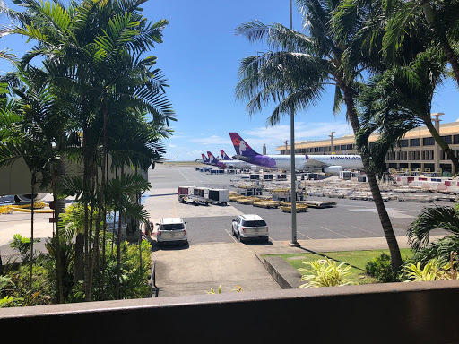 Hawaiian Airlines jets outside Daniel K. Inouye International Airport in Honolulu. Hawaii has seen a more than 90% reduction in the number of air travelers arriving since the start of the pandemic.