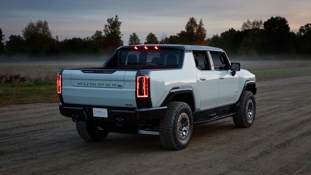 The GMC Hummer EV has a pickup bed and front trunk.