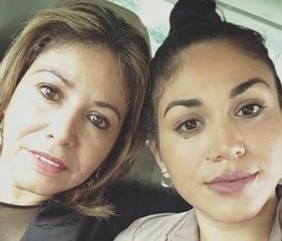 Lourdes Vázquez became a U.S. citizen two years ago and she's voting for the first time in this election. She's here with her daughter Yuridia Cruz, 30, a U.S.-born citizen.