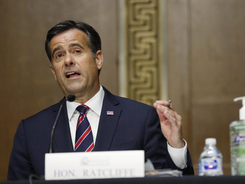 Director of National Intelligence John Ratcliffe during his Senate confirmation hearing earlier this year.