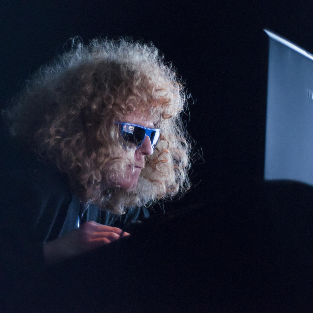 James Leyland Kirby, also known as The Caretaker, performing live on April 16, 2010 in Madrid, Spain.