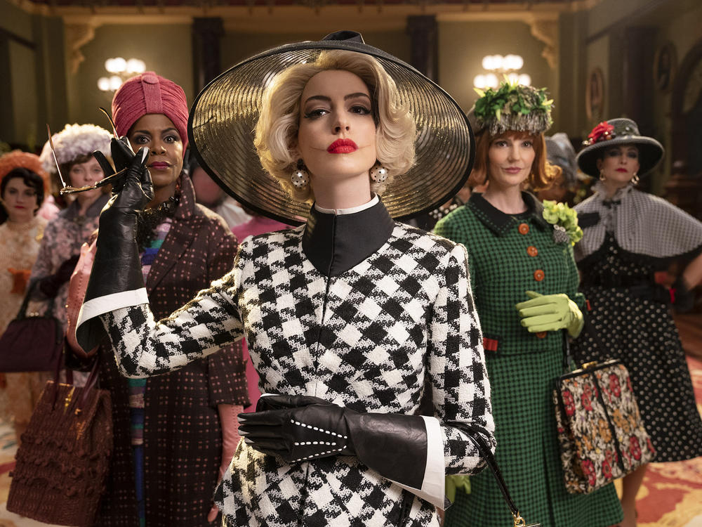 Anne Hathaway is the Grand High Witch in the film adaptation of Roald Dahl's <em>The Witches.</em>