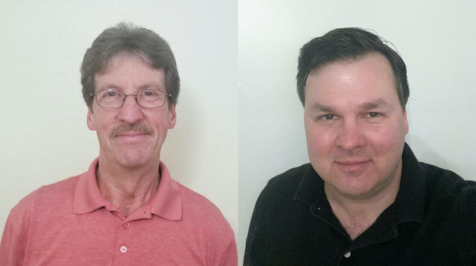 Bob VanSumeren (right) spoke for a StoryCorps interview this month about how, with Mike McKenney's (left) support, he was able to turn his life around — from felon to lawyer.