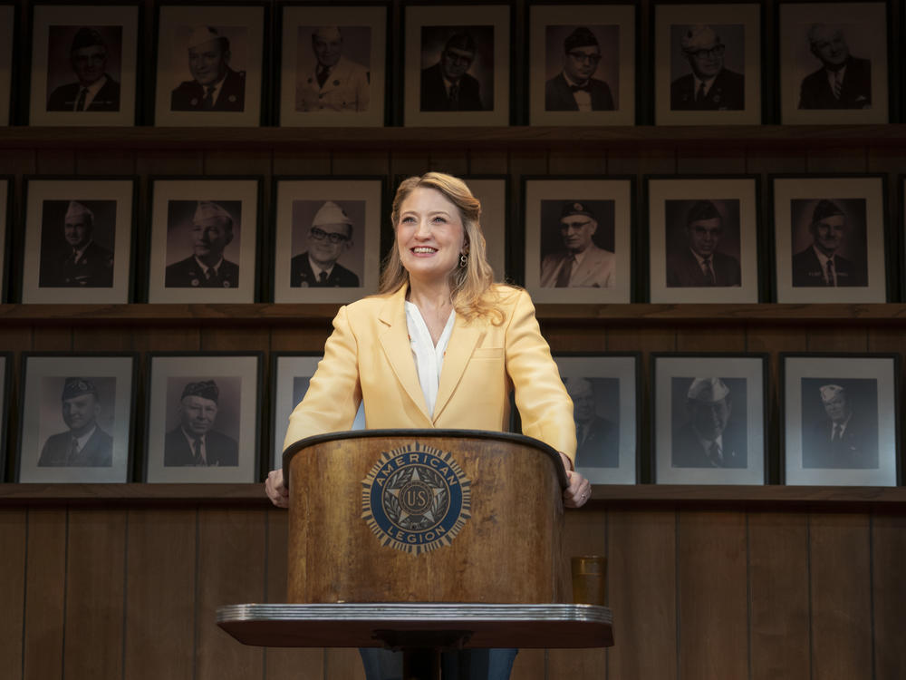 Heidi Schreck performing <em>What the Conststution Means to Me.</em>