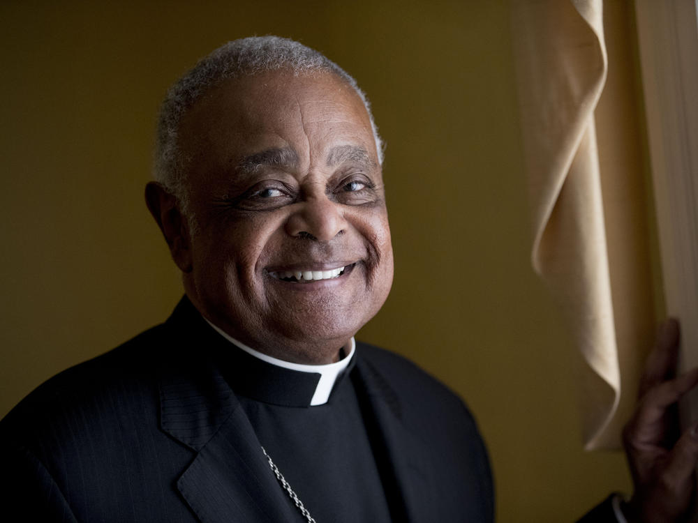 In this 2019 file photo, Washington D.C. Archbishop Wilton Gregory poses for a portrait following mass at St. Augustine Church in Washington. Pope Francis has named Gregory among 13 new cardinals.