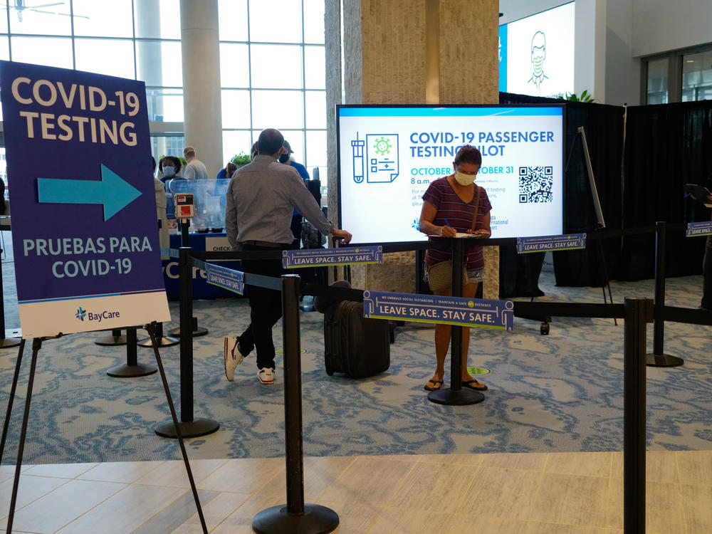 The Tampa International Airport has started coronavirus testing for passengers with a boarding pass or proof of a reservation for a flight in the near future.