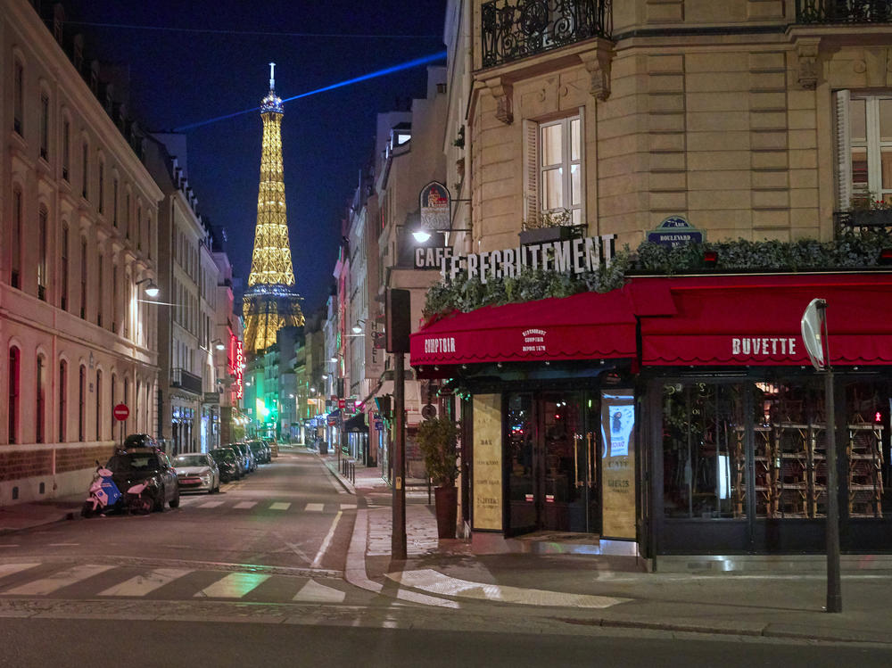 Paris is under nightly curfew, starting at 9, to curb the spread of rising coronavirus cases.