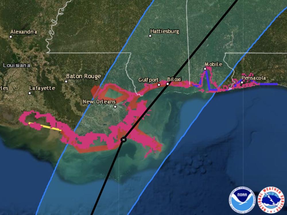 Zeta will likely hit coastal areas of Louisiana and Mississippi as a Category 1 hurricane, the National Hurricane Center says.