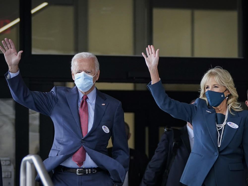 Joe Biden Votes Early In Wilmington Del Georgia Public Broadcasting
