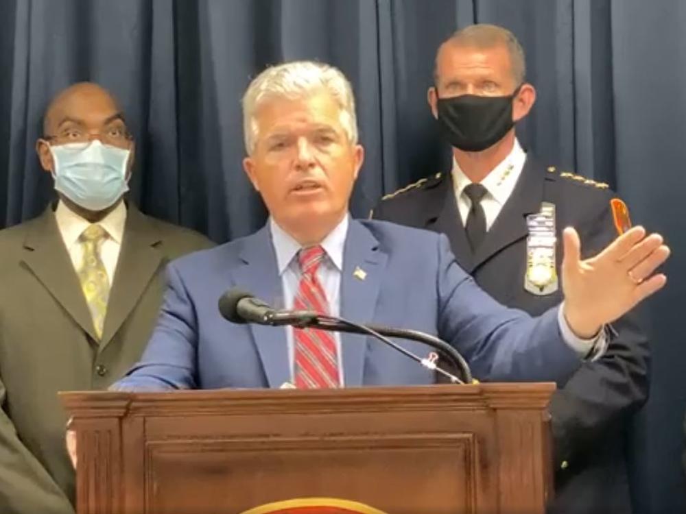 Suffolk County Executive Steven Bellone announced fines on Wednesday against a Long Island, N.Y., country club and a resident for hosting events in violation of social-gathering limits.