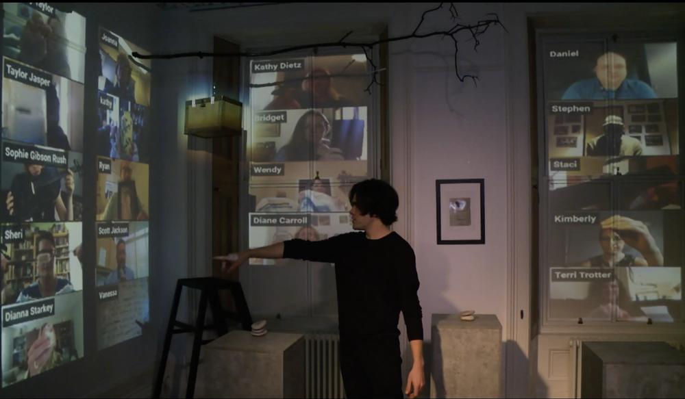 Silven interacts with audience members — just 30 of them per show — in <em>The Journey.</em>