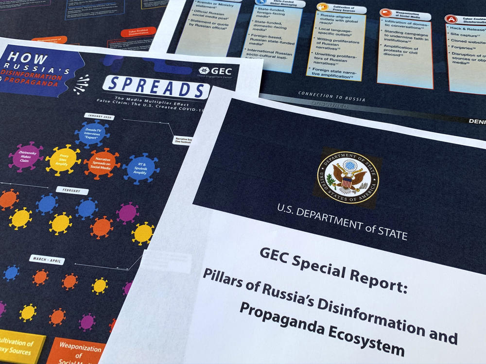A State Department report on Russian online operations to promote conspiracy theories and misinformation. Some analysts also warn of 