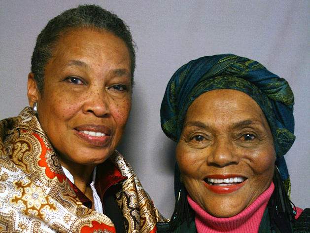 Ellaraino, right, spoke about her late great-grandmother with her friend Baki AnNur at StoryCorps in Los Angeles, in 2011.