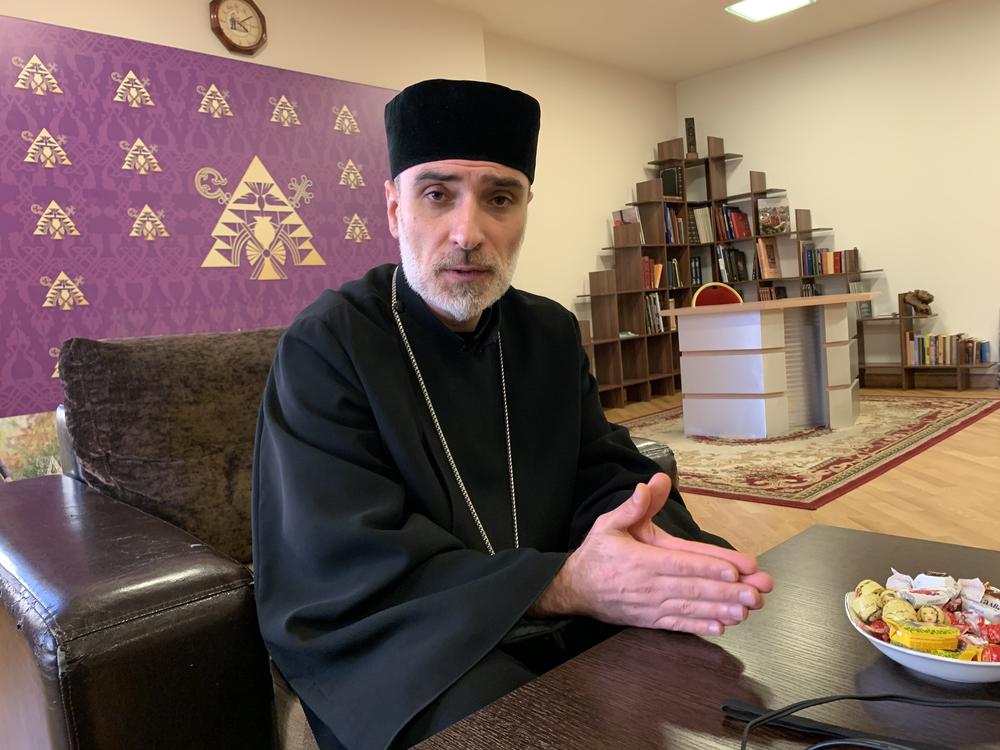 Gevorg Vardanyan is a priest at the Armenian Apostolic cathedral in Moscow. 