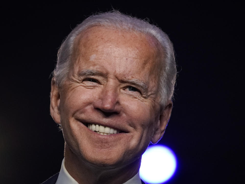 President-elect Joe Biden, along with Vice President-elect Kamala Harris, will address the nation Saturday at 8 p.m. ET.