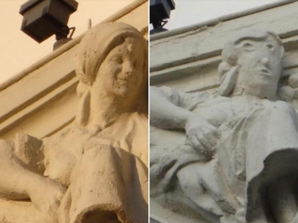 Before and after the recent 